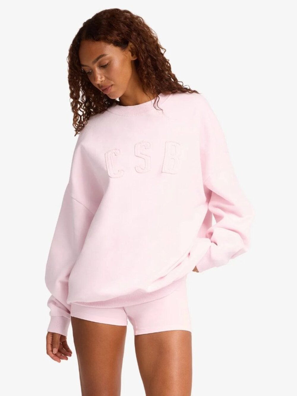 CSB Crewneck Sweatshirt in Blossom, Size Medium